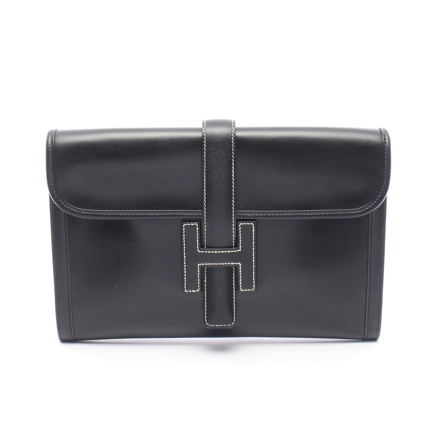 ジジェPM クラッチバッグ ボックスカーフ ブラック エルメス バッグ HERMES