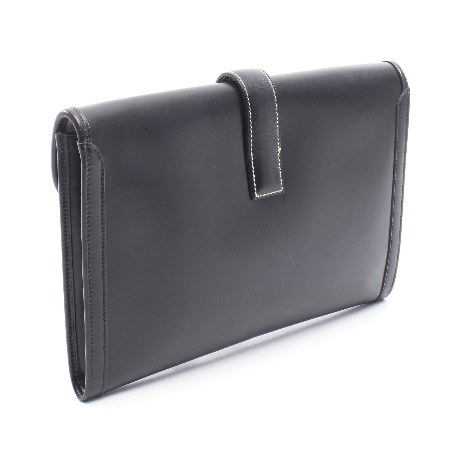 ジジェPM クラッチバッグ ボックスカーフ ブラック エルメス バッグ HERMES