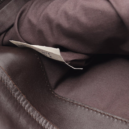 イントレチャート ショルダーバッグ レザー ダークブラウン ボッテガヴェネタ バッグ BOTTEGA VENETA