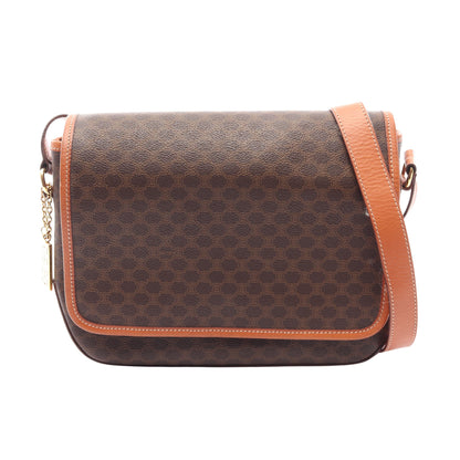 マカダム ショルダーバッグ PVC ダークブラウン ブラウン セリーヌ バッグ CELINE