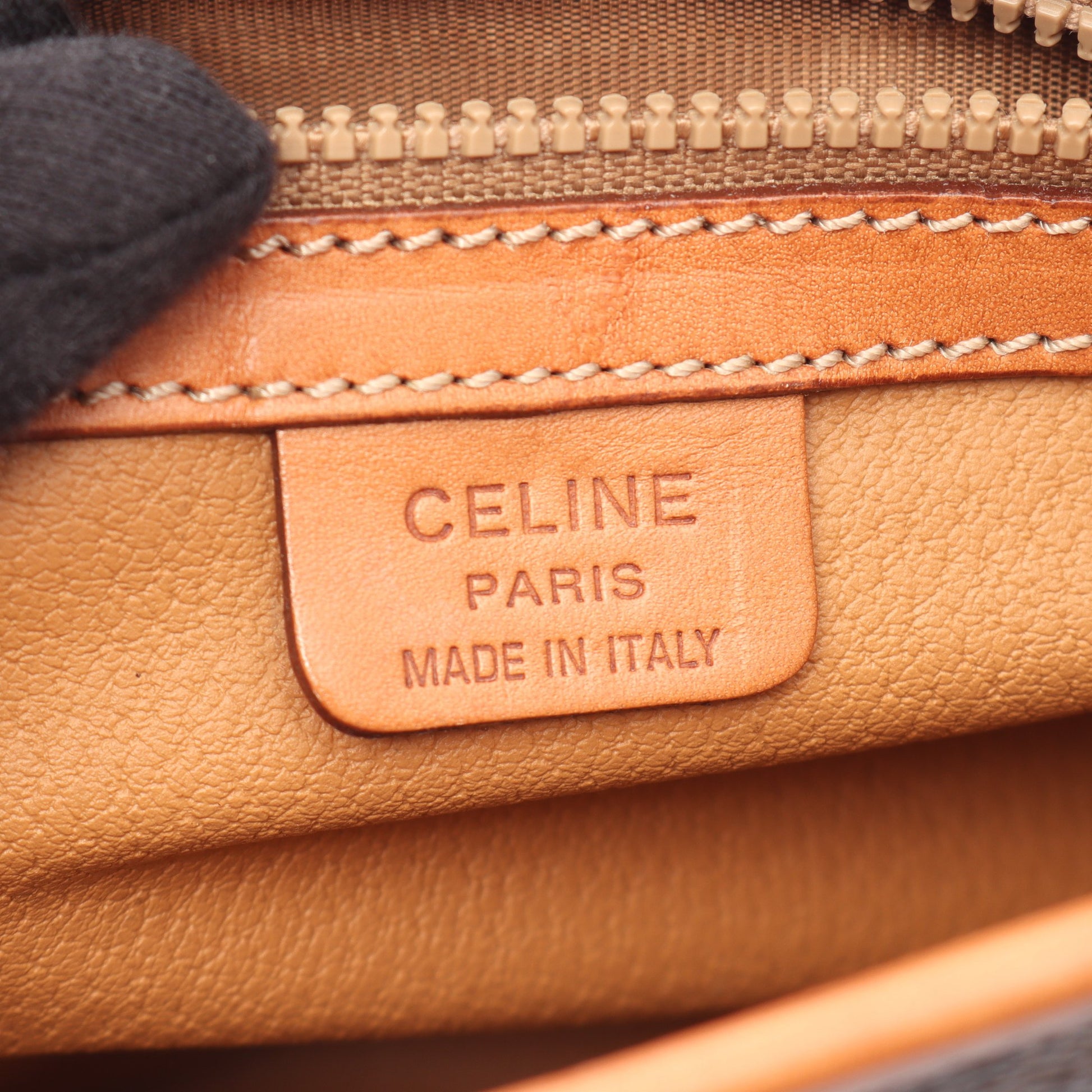 マカダム ショルダーバッグ PVC ダークブラウン ブラウン セリーヌ バッグ CELINE