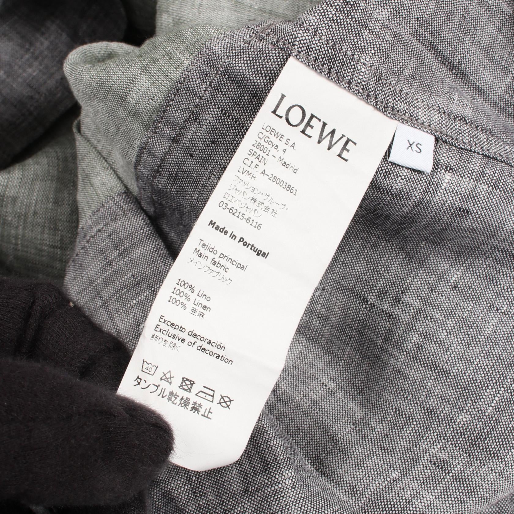 Eye LOEWE Nature ELN 長袖 シャツ リネン グレー グレーグリーン ロエベ トップス LOEWE
