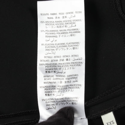 ウェブストライプ 長袖 フリル ワンピース レーヨン ナイロン ブラック ネイビー レッド グッチ