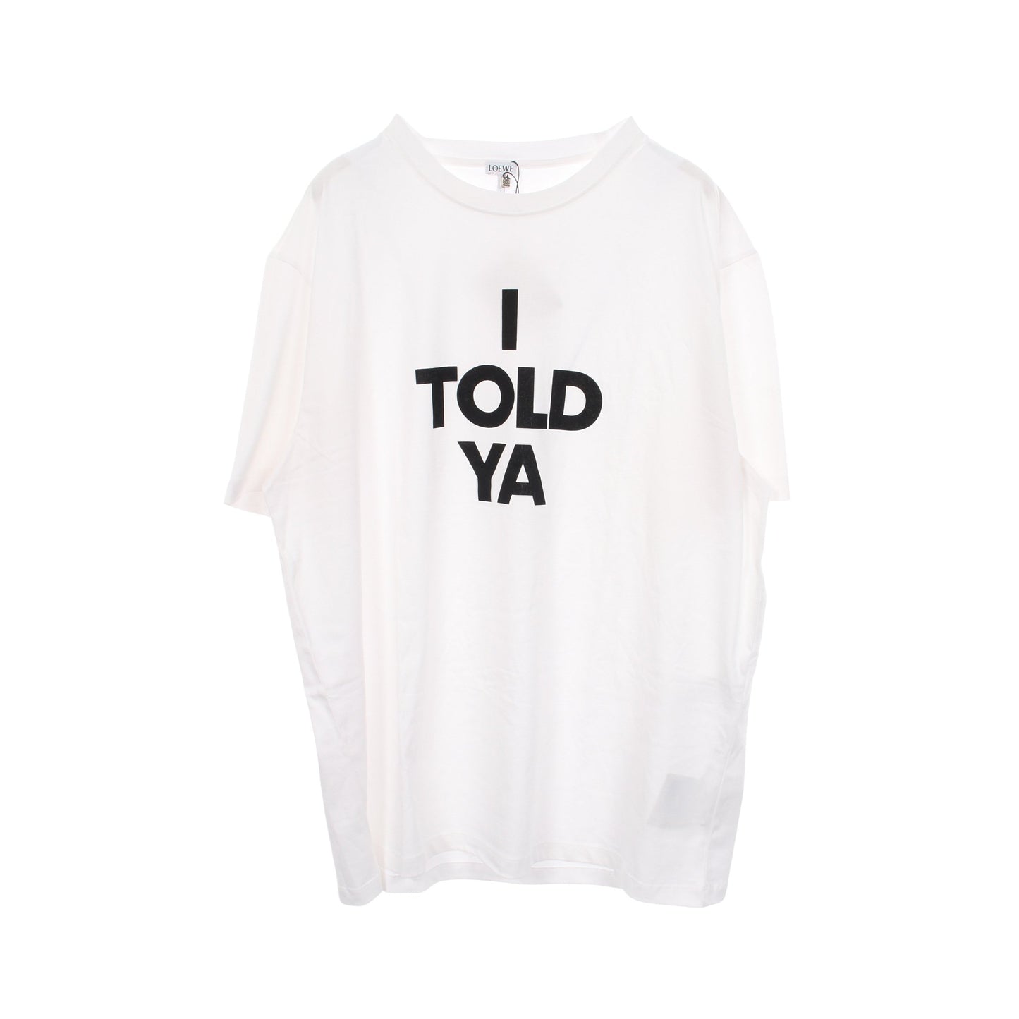 I TOLD YA 半袖Tシャツ コットン ホワイト ロエベ