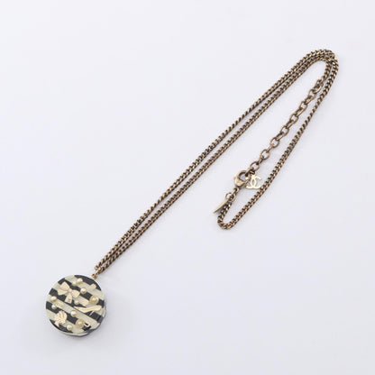 ココマーク アイコン ボーダー ネックレス レジン GP フェイクパール クリア ブラック マルチカラー 06A シャネル アクセサリー CHANEL