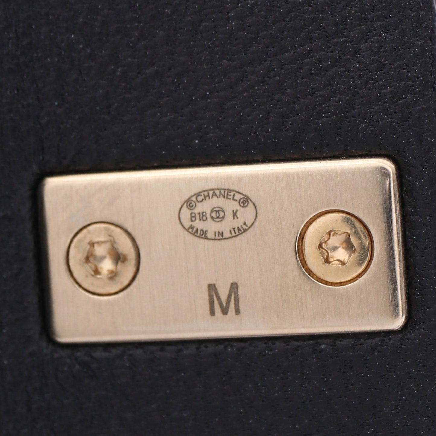 ココマーク ターンロック ブレスレット レザー GP ブラック ゴールド B18K シャネル