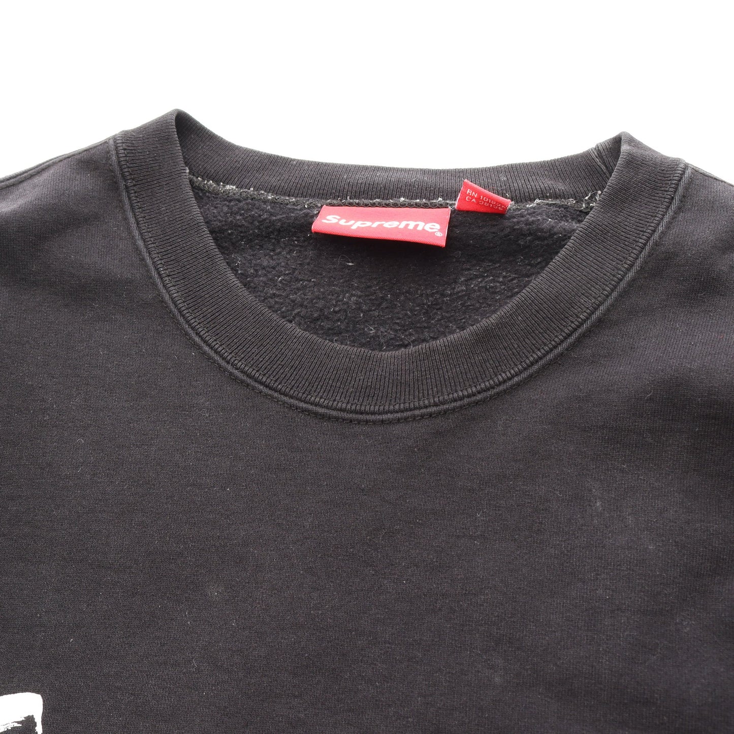 20FW Futura Logo Crewneck ロゴプリント トレーナー スウェットシャツ コットン ブラック シュプリーム