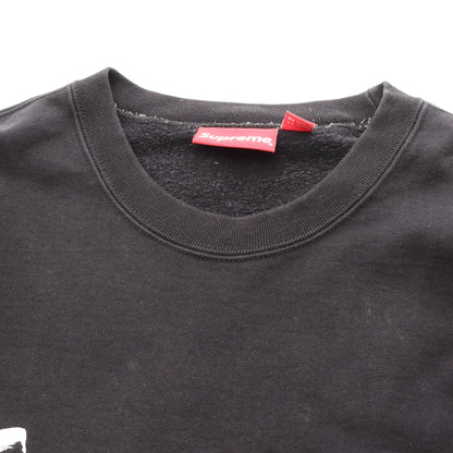 20FW Futura Logo Crewneck ロゴプリント トレーナー スウェットシャツ コットン ブラック シュプリーム