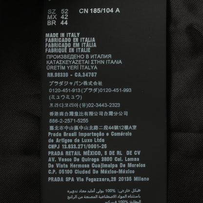 Re-Nylon 三角プレート テーラードジャケット ナイロン ブラック プラダ アウター PRADA