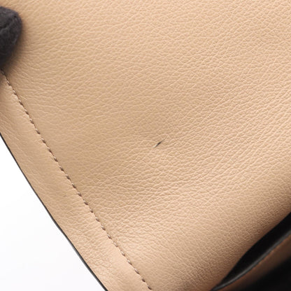 GLACE'CALF ショルダーバッグ レザー ベージュ プラダ