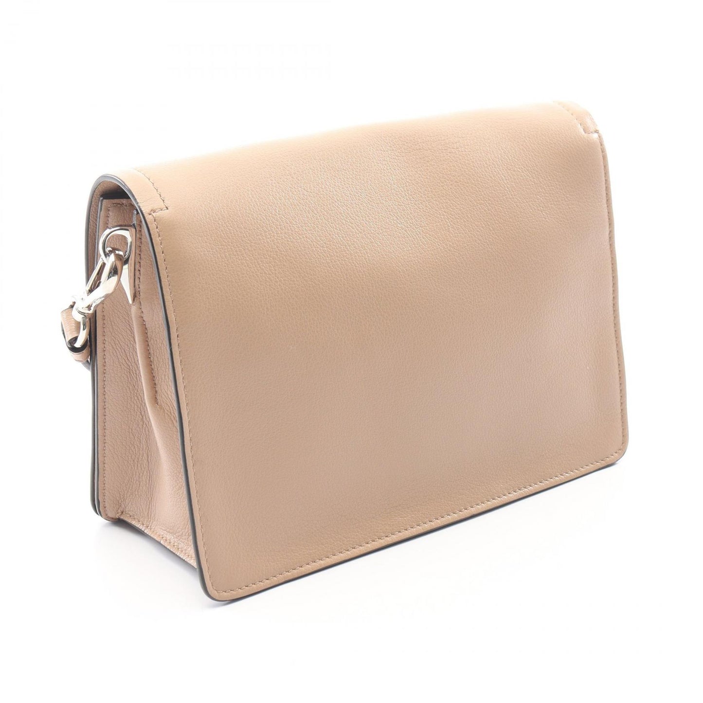 GLACE'CALF ショルダーバッグ レザー ベージュ プラダ