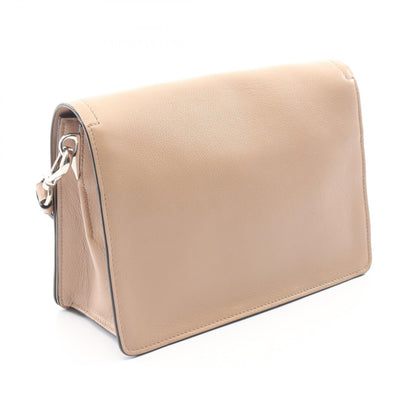 GLACE'CALF ショルダーバッグ レザー ベージュ プラダ