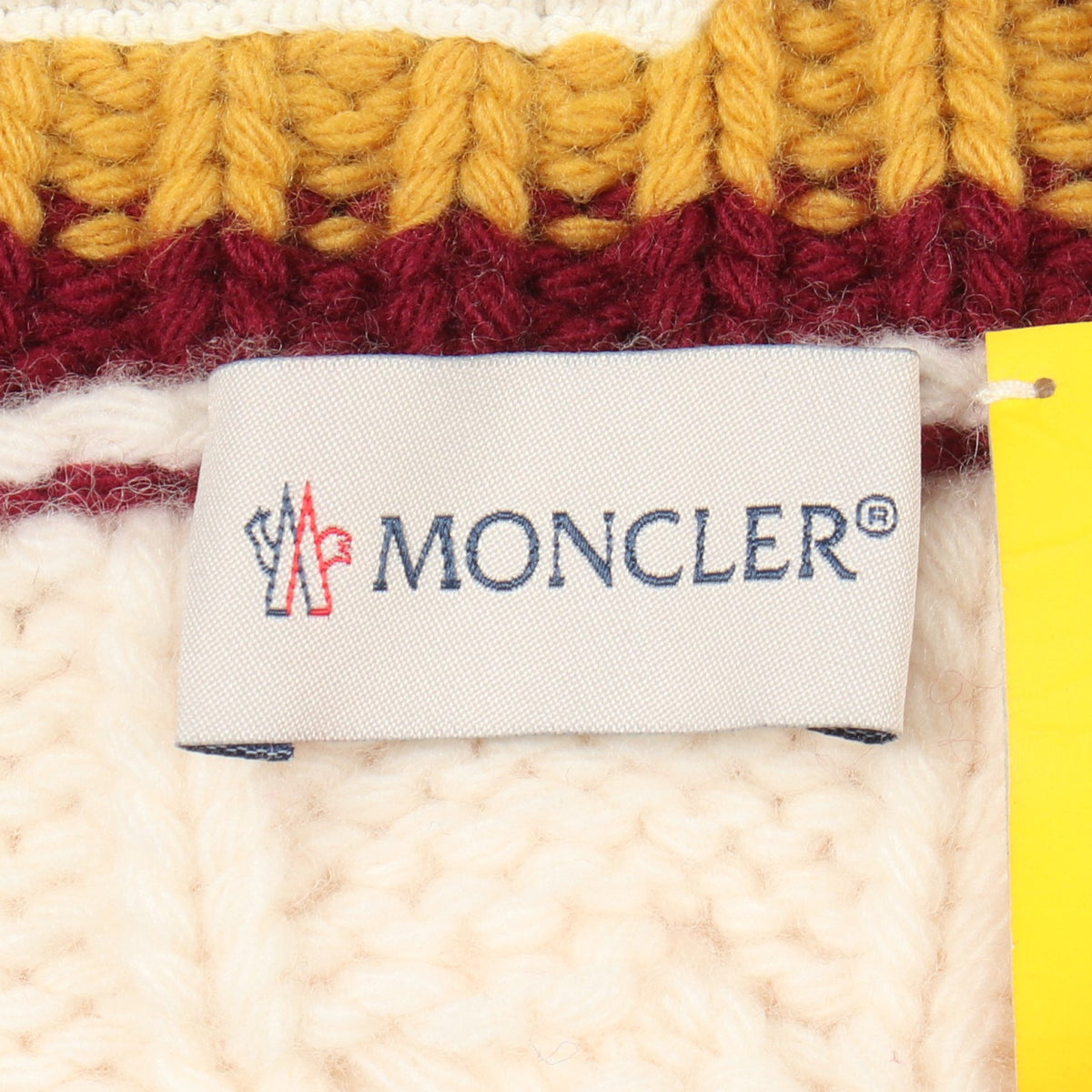 MONCLER GENIUS 8 PALM ANGELS Cable Knit ベスト ウール アイボリー バーガンディ マルチカラー モンクレール トップス MONCLER