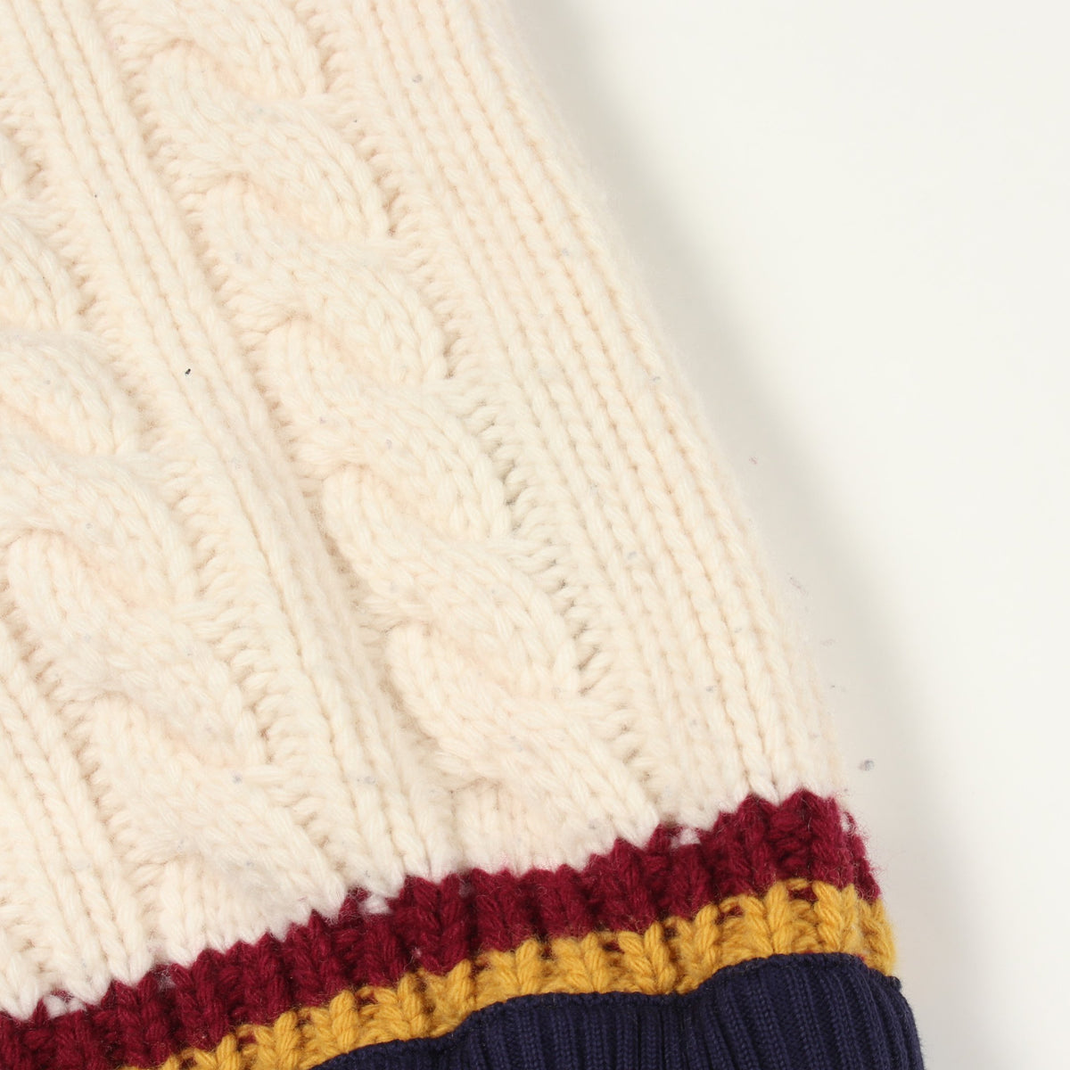 MONCLER GENIUS 8 PALM ANGELS Cable Knit ベスト ウール アイボリー バーガンディ マルチカラー モンクレール トップス MONCLER