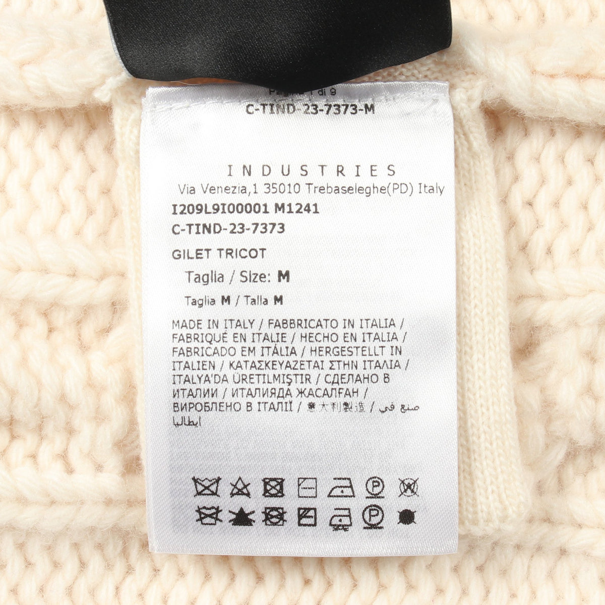 MONCLER GENIUS 8 PALM ANGELS Cable Knit ベスト ウール アイボリー バーガンディ マルチカラー モンクレール トップス MONCLER