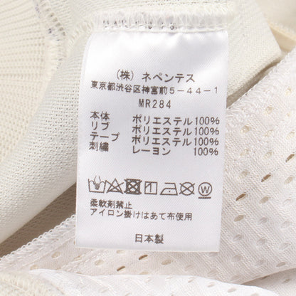 刺繍 トラックジャケット ベージュ パープル ニードルス