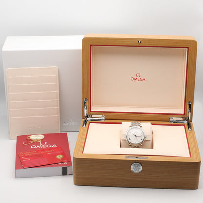 デ・ビル プレステージ メンズ 腕時計 自動巻き ステンレススチール ホワイト オメガ