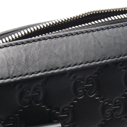 グッチシマ 2WAY ブリーフケース ビジネスバッグ レザー ブラック グッチ