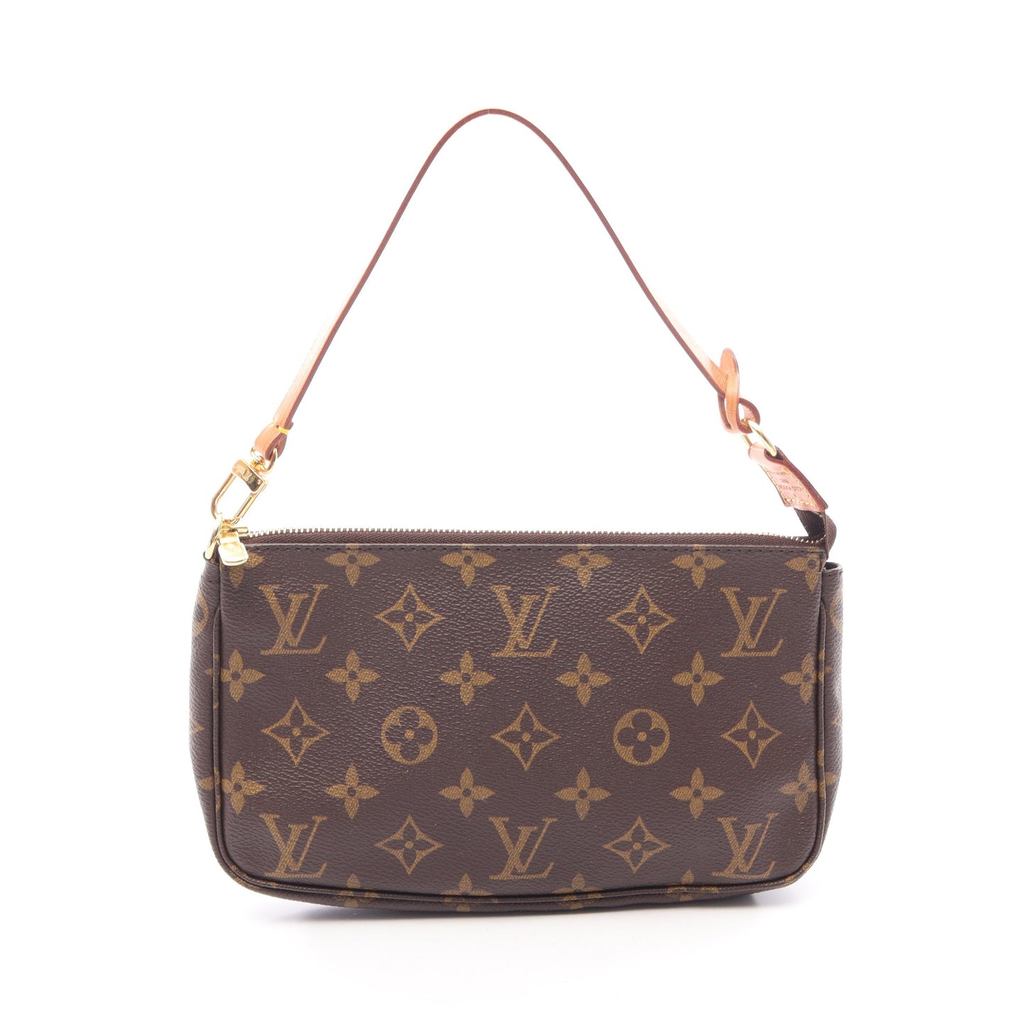 ポシェットアクセソワール モノグラム ハンドバッグ PVC レザー ブラウン ルイヴィトン バッグ LOUIS VUITTON