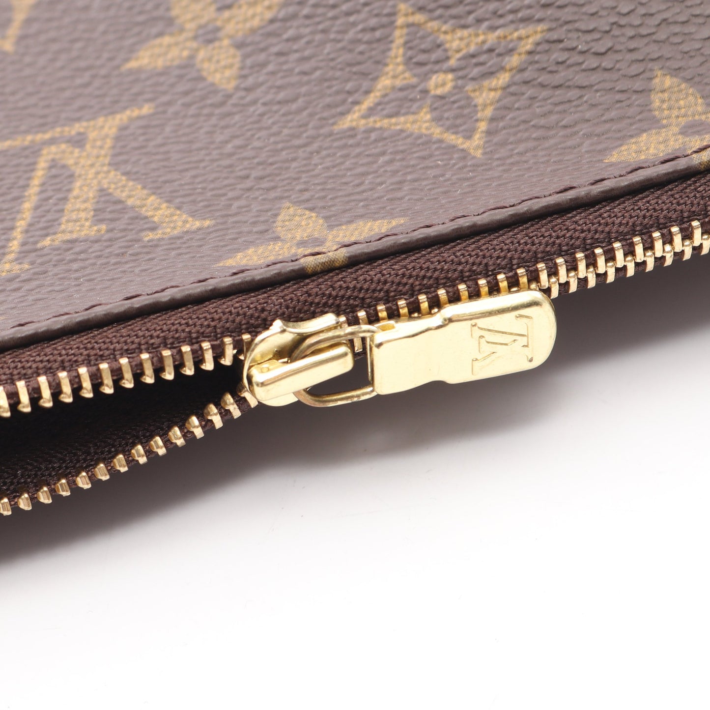 ポシェットアクセソワール モノグラム ハンドバッグ PVC レザー ブラウン ルイヴィトン バッグ LOUIS VUITTON