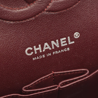 マトラッセ Wフラップ Wチェーンショルダーバッグ キャビアスキン ブラック シルバー金具 シャネル バッグ CHANEL