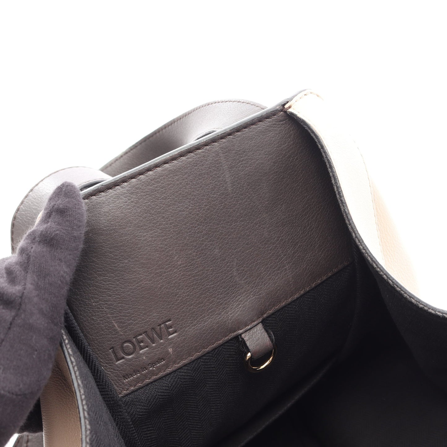 HAMMOCK MEDIUM ハンモック ミディアム 2WAY ハンドバッグ レザー ライトベージュ グレーブラウン ダークブラウン ロエベ バッグ LOEWE