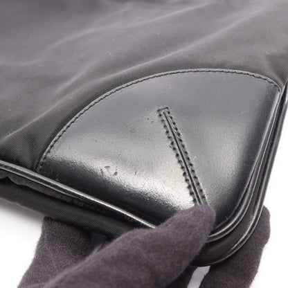 トライアングルロゴ ショルダーバッグ ナイロン レザー ブラック プラダ バッグ PRADA
