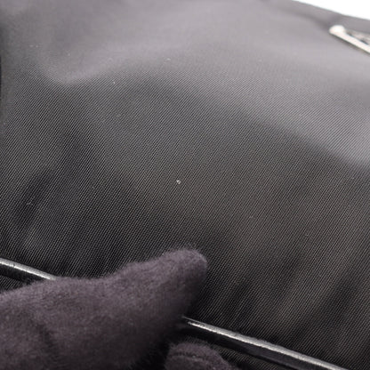 トライアングルロゴ ショルダーバッグ ナイロン レザー ブラック プラダ バッグ PRADA
