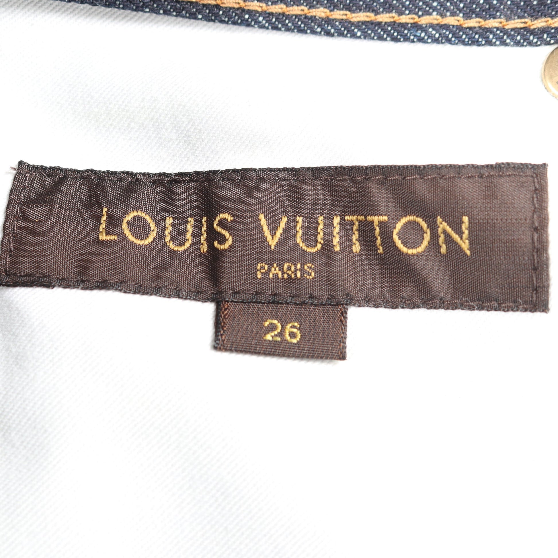 スリムフィット デニムパンツ コットン インディゴブルー ルイヴィトン ボトムス LOUIS VUITTON