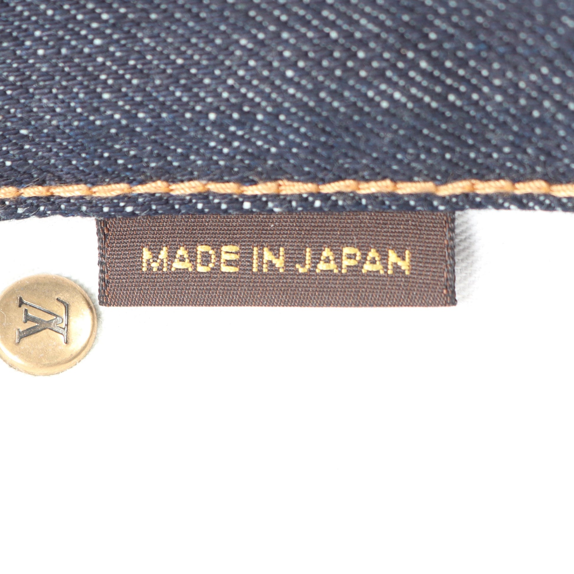 スリムフィット デニムパンツ コットン インディゴブルー ルイヴィトン ボトムス LOUIS VUITTON