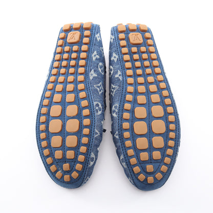 アリゾナライン モノグラムデニム モカシン ローファー デニム レザー ブルー ルイヴィトン シューズ LOUIS VUITTON