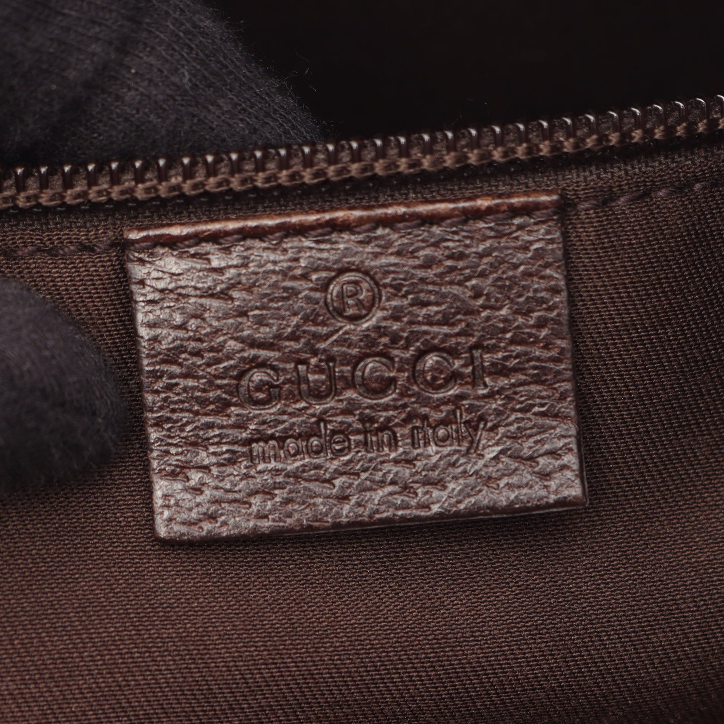 GGキャンバス ショルダーバッグ キャンバス レザー ベージュ ダークブラウン グッチ バッグ GUCCI