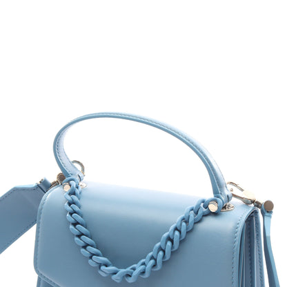 セルペンティ フォーエバー スモール 2WAY ハンドバッグ レザー ブルー ブルガリ