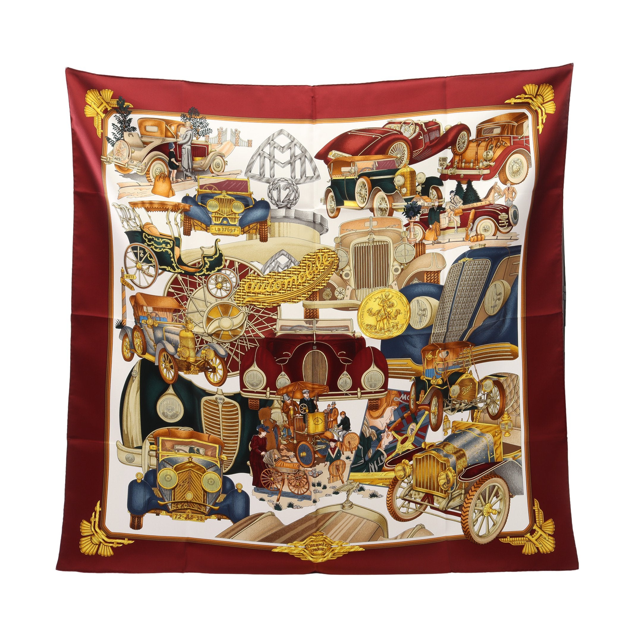 カレ90 ST.CHRISTOPHE ET L'ENFANT JESUS オートモービル スカーフ