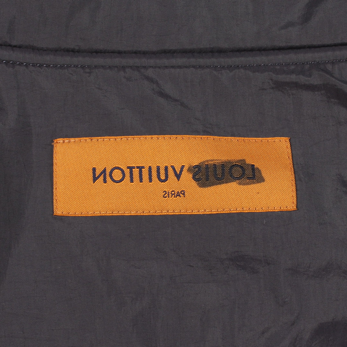 ロゴ リバーシブル ストライプ リバーシブル ブルゾン ダークグレー ブラック ルイヴィトン アウター LOUIS VUITTON