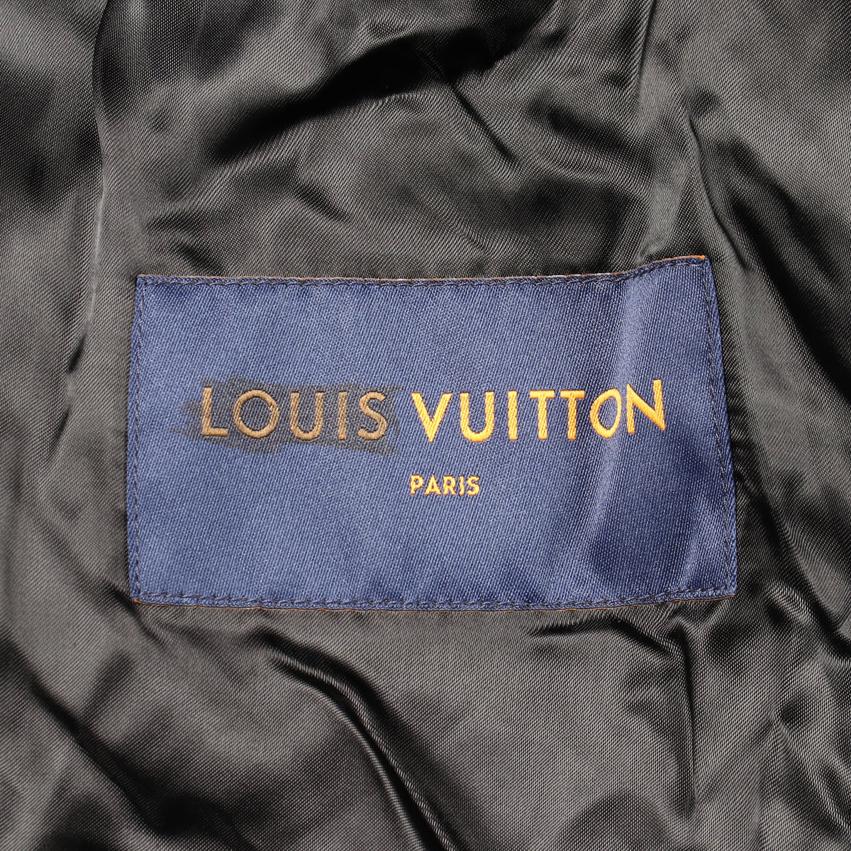 中綿 ダブル ライダースジャケット レザー ブラック ルイヴィトン アウター LOUIS VUITTON
