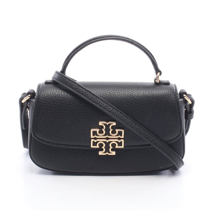 BRITTEN MINI ブリテン トップハンドル 2WAY ショルダーバッグ レザー ブラック トリーバーチ バッグ TORY BURCH