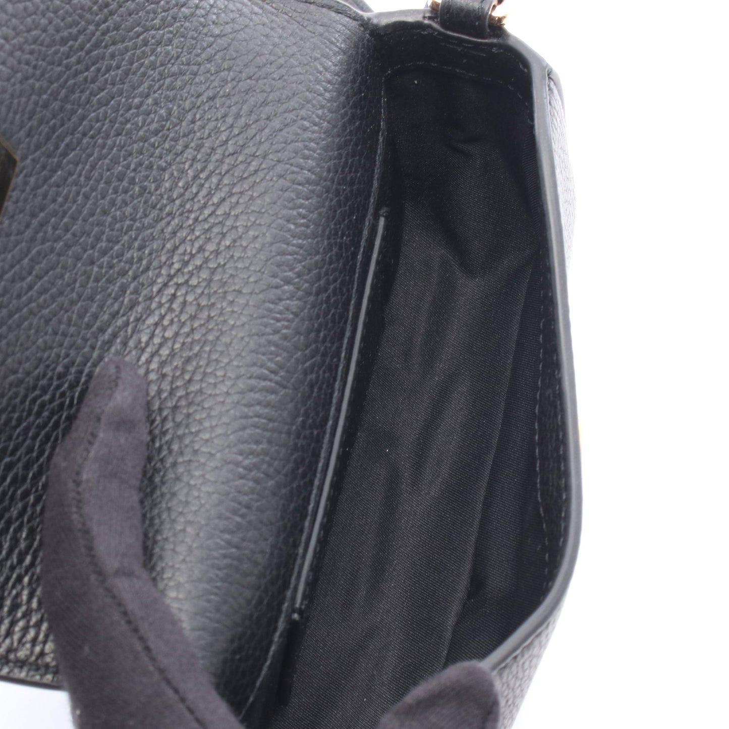 BRITTEN MINI ブリテン トップハンドル 2WAY ショルダーバッグ レザー ブラック トリーバーチ バッグ TORY BURCH