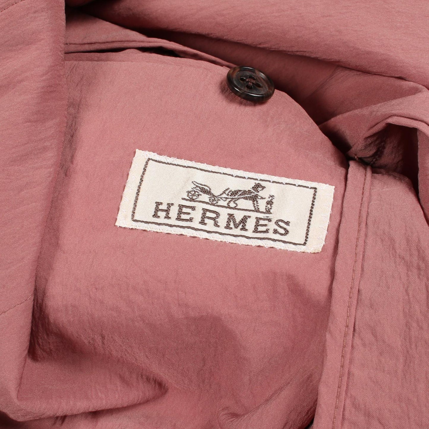テーラードジャケット ナイロン ピンクブラウン エルメス アウター HERMES