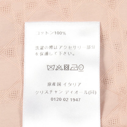 マクロカナージュ ワンピース コットン ピンク クリスチャンディオール