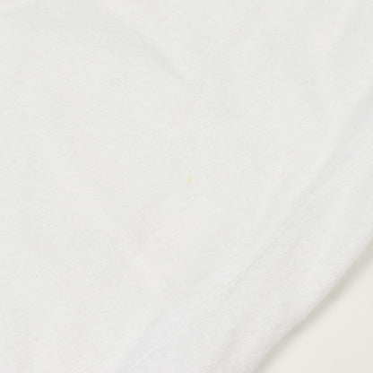 バックロゴ ポケット付き 長袖Tシャツ コットン ホワイト イエロー クロムハーツ