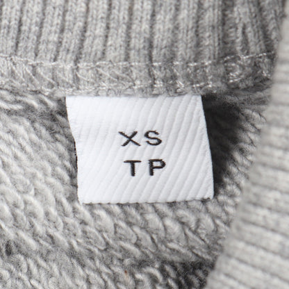 TBロゴ刺繍 チェック ニット切替 スウェットシャツ コットン カシミヤ グレー バーバリー