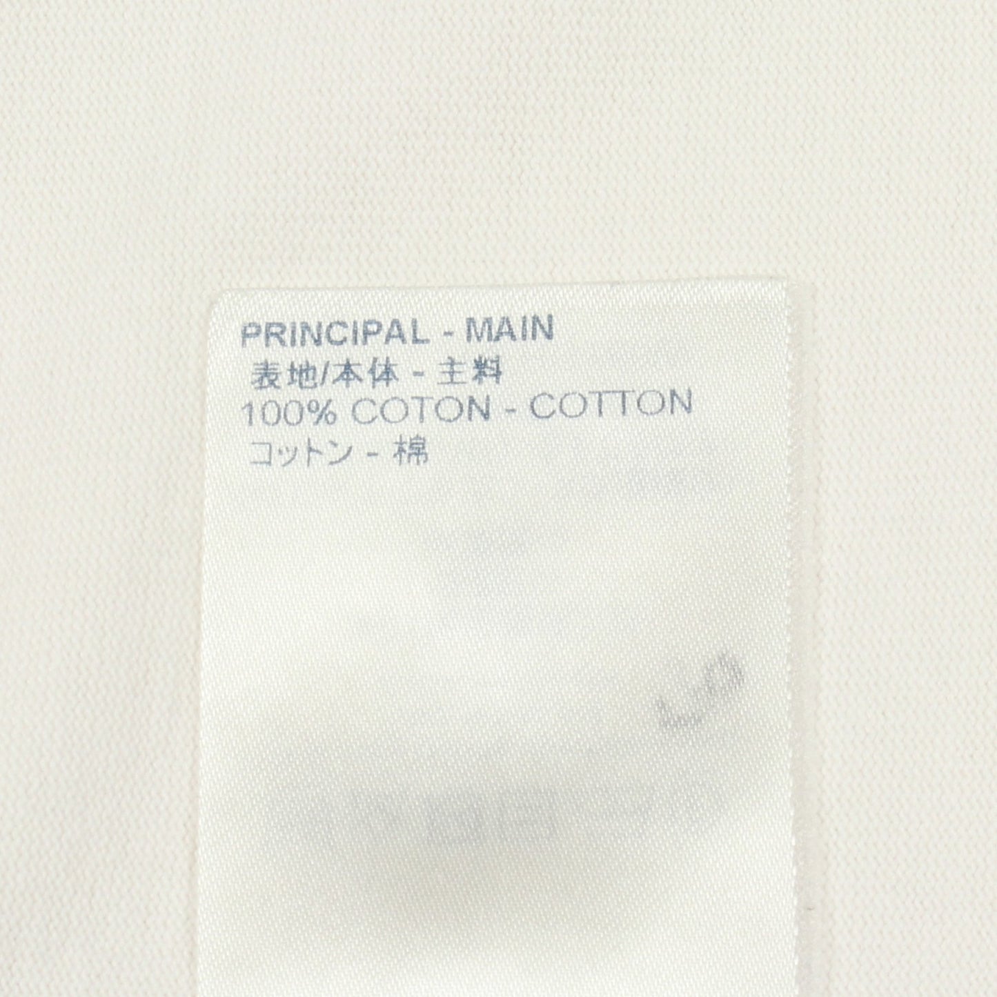 インサイドアウト クルーネック 半袖Tシャツ コットン ホワイト ルイヴィトン
