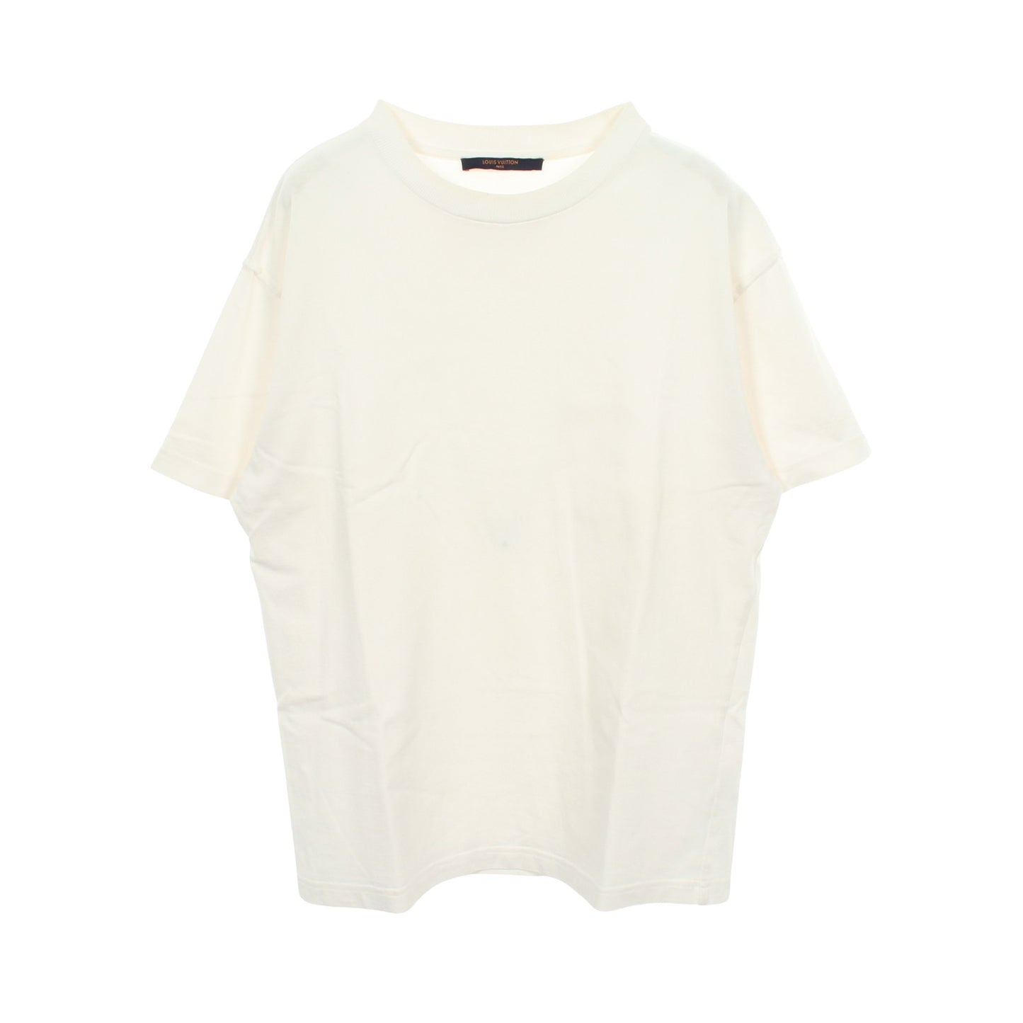インサイドアウト クルーネック 半袖Tシャツ コットン ホワイト ルイヴィトン