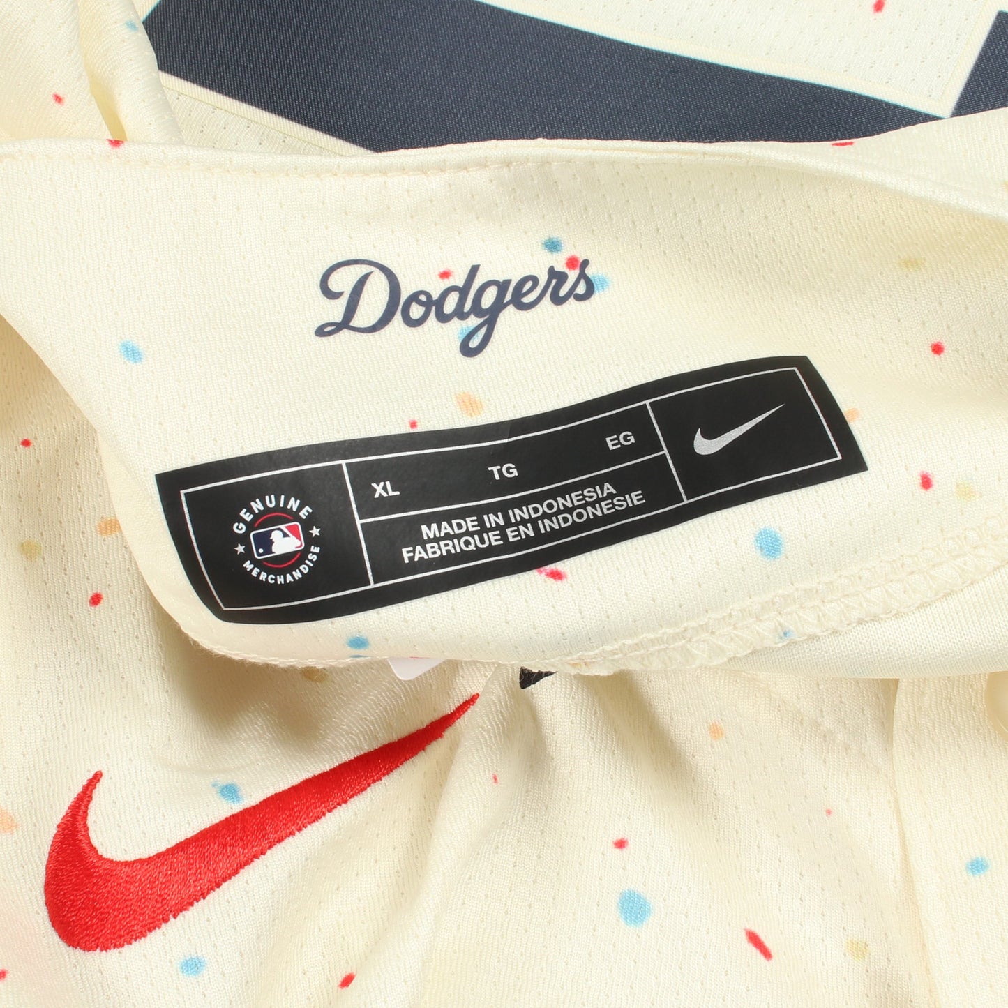 MLB Dodgers City Connect 大谷翔平 ユニフォーム トップス アイボリー マルチカラー ナイキ