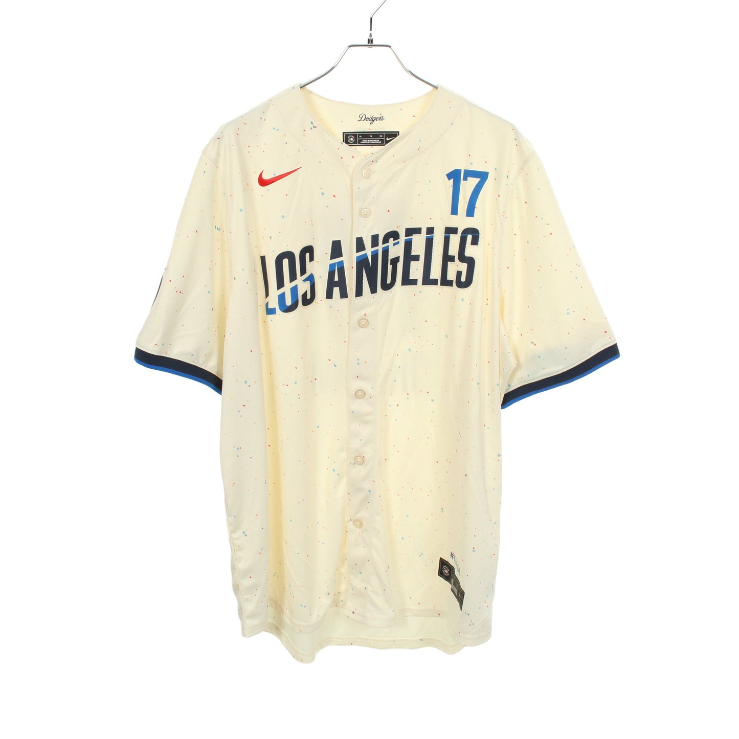 MLB Dodgers City Connect 大谷翔平 ユニフォーム トップス アイボリー マルチカラー ナイキ