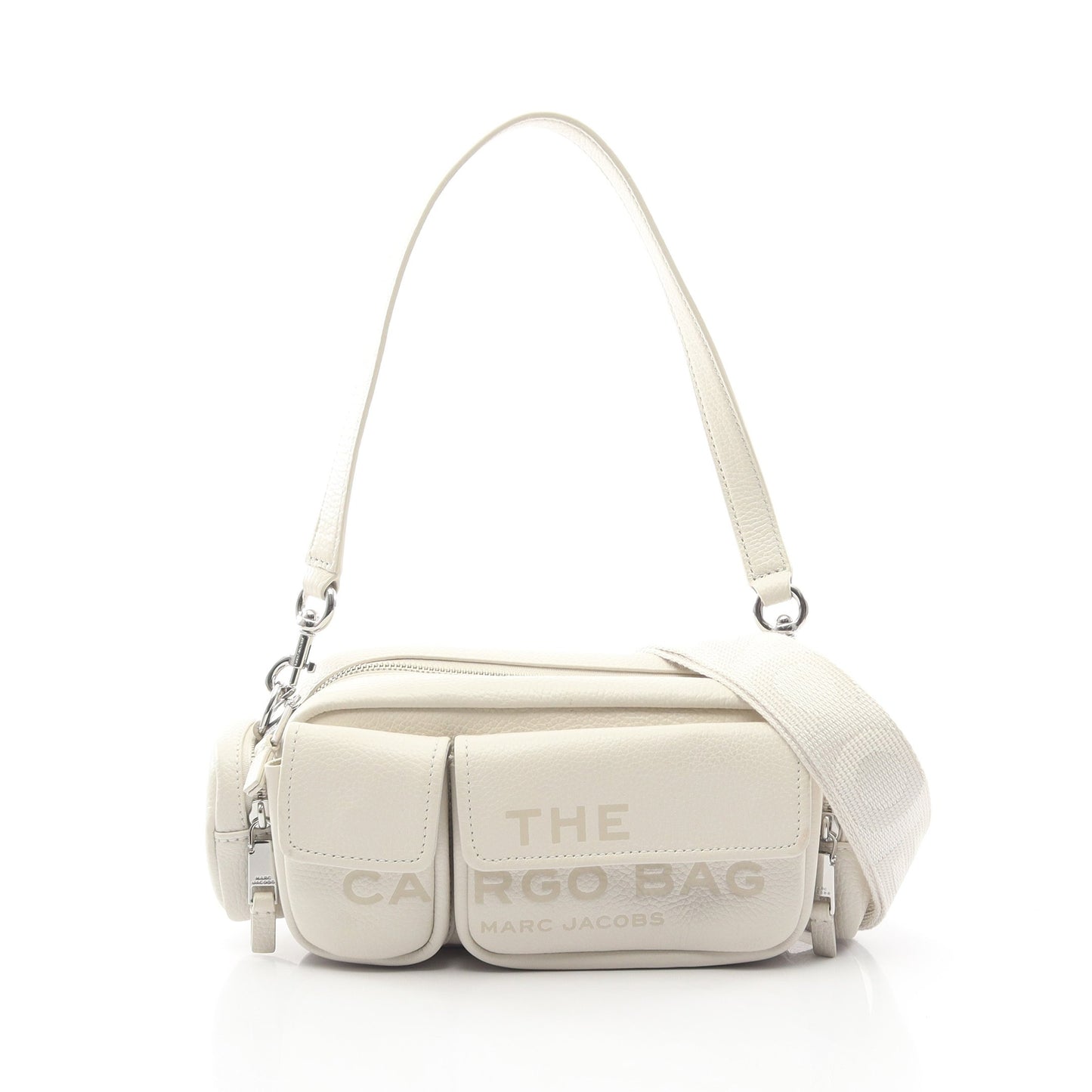 THE LEATHER CARGO BAG 2WAY ショルダーバッグ レザー ホワイト マークジェイコブス バッグ MARC JACOBS