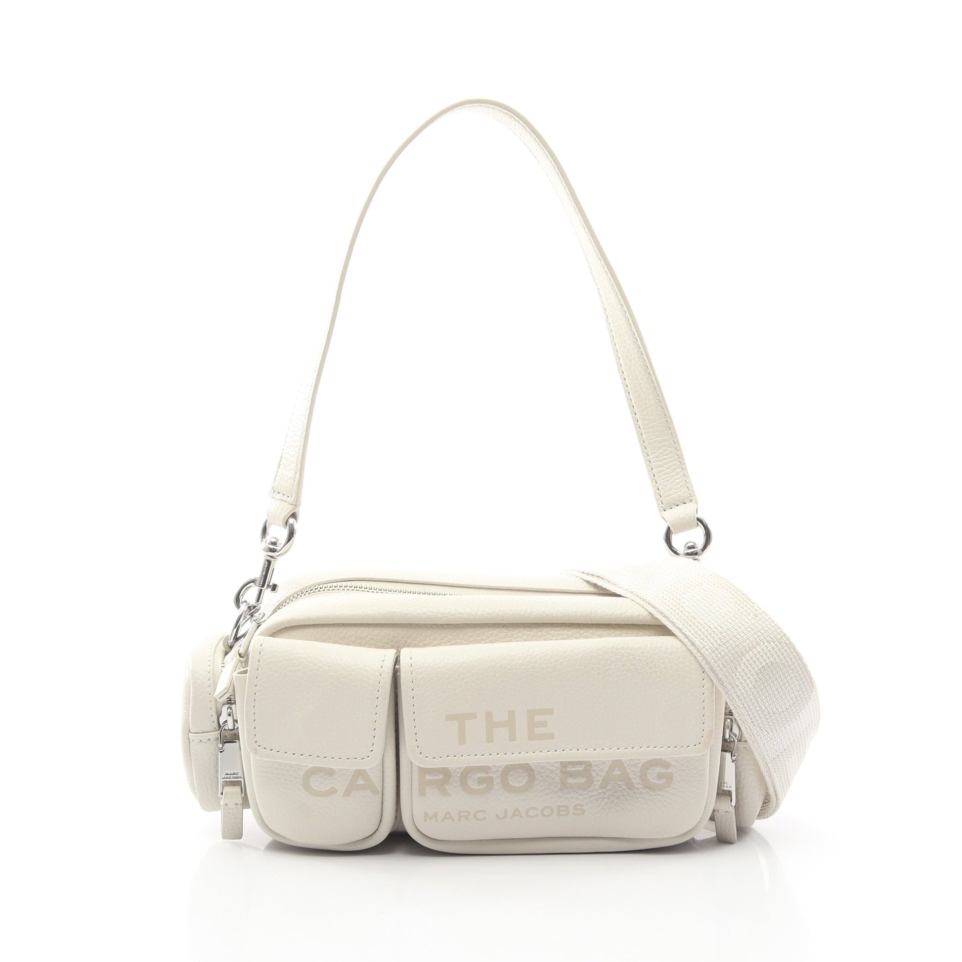 THE LEATHER CARGO BAG 2WAY ショルダーバッグ レザー ホワイト マークジェイコブス バッグ MARC JACOBS