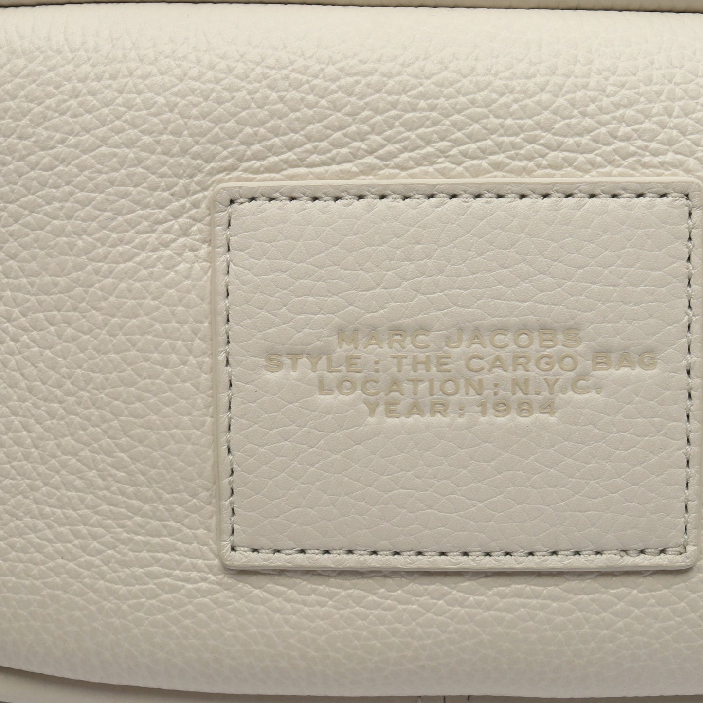 THE LEATHER CARGO BAG 2WAY ショルダーバッグ レザー ホワイト マークジェイコブス バッグ MARC JACOBS
