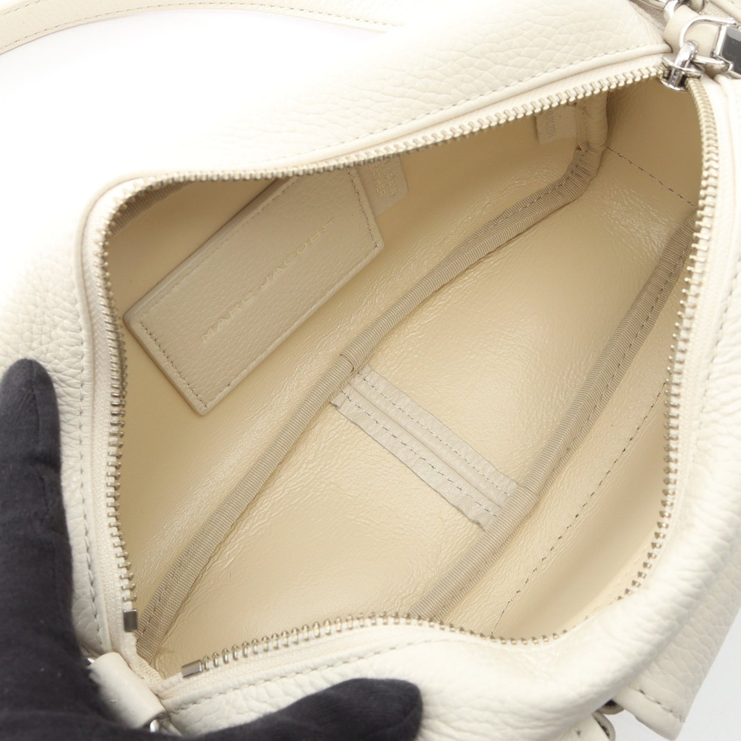 THE LEATHER CARGO BAG 2WAY ショルダーバッグ レザー ホワイト マークジェイコブス バッグ MARC JACOBS